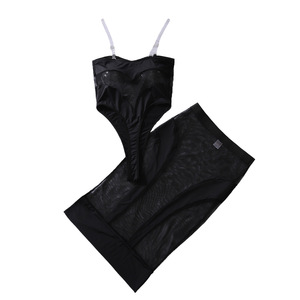 Lingerie élégante sexy et chaude transparente sans bretelles, ensemble demi-robe, costume de reine de fête, lingerie pour femmes - Product Image 6