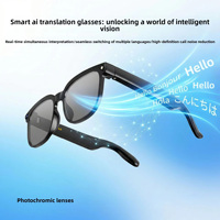 Gafas Inteligentes con Cámara de 8MP, Traducción IA en Tiempo Real, Asistente de Voz, Micrófono ENC, Llamadas HD, Música, Navegación, Auriculares, Marco Desmontable