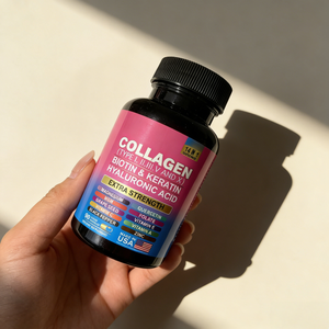 Cápsulas de colágeno 14 en 1, mezcla Vital Glow con biotina, queratina, ácido hialurónico, suplemento de colágeno para el cuidado de la salud. - Product Image 3