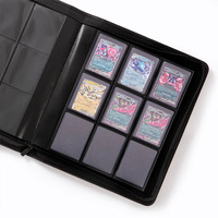 MINIBOOK Pockets Leather RTS PU Leather Trading Toploader Binder Album, 12 Pockets Premium Top Loader Card Binder