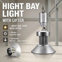 AMZHO Project Lighting Installation Lighting Lifter Prix usine Haute luminosité Aluminium 100W 150W 200W Projecteur industriel pour hauts plafonds