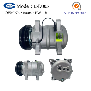Compresor de <span class=keywords><strong>Aire</strong></span> <span class=keywords><strong>Acondicionado</strong></span> <span class=keywords><strong>para</strong></span> Automóvil NKR55/77 Qingling 100P de Doble Fila, 8100040-PW11B, 12V, Compresor de <span class=keywords><strong>Aire</strong></span> <span class=keywords><strong>Acondicionado</strong></span> <span class=keywords><strong>para</strong></span> Camión 13D003 - Product Image 1