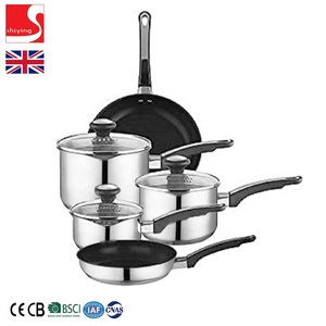 SY-Kitchenware Stainless Steel Set of Pans 3-Piece 16cm 18cm 20cm <strong>Saucepans</strong> Vented Glass Lids <strong>Induction</strong> - Product Image 3