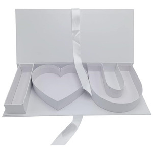 SENİ SEVİYORUM Lüks Çiçek Kutusu Sevgililer Günü Anneler Günü Kalp Şeklinde Kağıt Kutu Çiçek Hediye Kutuları - Product Image 1