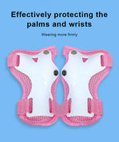 Ensemble de protections professionnelles pour genoux et coudes en matériau composite à coque dure 6-en-1 pour enfants, garçons et filles, pour le skateboard et le roller en ligne