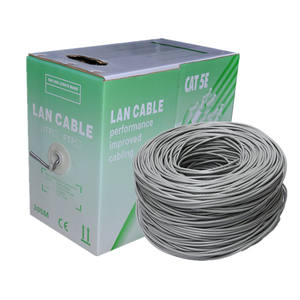 Bobine de 1000ft UTP FTP SFTP Lan <span class=keywords><strong>Cable</strong></span> 24AWG Cat5 Cat5e Câble en <span class=keywords><strong>cuivre</strong></span> pour caméras PoE et système NVR <span class=keywords><strong>ADSL</strong></span> Roll Reel Box CCTV Lead - Product Image 1