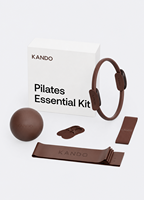 Kit Pilates Dreamy Core Sculpt – Pack 5 pièces : Bandes de résistance en velours effet nuage, dégradées, avec rouleau/cylindre numérique