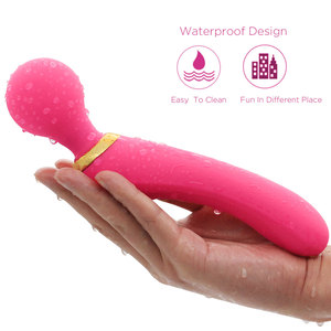 Masajeador de varita eléctrica Personal de mano con recarga USB, resistente al agua, <span class=keywords><strong>10</strong></span> modos, cuerpo, pie, cuello, mano, cabeza, máquina de masaje vibratorio - Product Image 3
