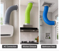 Tuyau d'air flexible A.R.RAIN PE - Tuyau ondulé antibactérien avec design chinois pour usage résidentiel, HVAC, hôpitaux et écoles