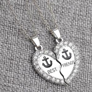 จี้สร้อยคอหัวใจพลอยเทียมส่วนตัวยอดนิยม,ของขวัญสร้อยคอมิตรภาพจบการศึกษามีเสน่ห์ - Product Image 4