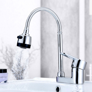 Robinet <span class=keywords><strong>mitigeur</strong></span> monocommande chaud/froid pour lavabo de salle de bain, en alliage de zinc, à poser sur comptoir, avec cartouche céramique - Product Image 1