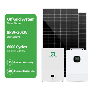 Sistema Solar Completo Trifásico de 220V/380V 20KW MPPT con Baterías de Iones de Litio, Fuera de la Red - Product Image 1
