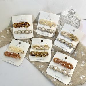 Pasadores coreanos para niña y mujer, pasadores con perlas de Metal, pasadores para el pelo, accesorios para el cabello - Product Image 1