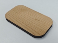 GSC Logotipo personalizado NFC Wood Porter Tag 13,56 Mhz WiFi Tag Walnut NFC WiFi Connect Sign para Hotel