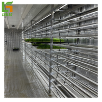 Système hydroponique de conteneur de fourrage orge croissant l'agriculture en serre agricole
