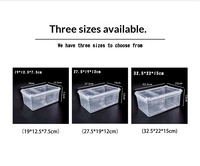 Boîte à reptiles transparente en plastique PP, cage d'alimentation portable, terrarium pour dragon barbu, gecko léopard, serpent, araignée, habitat