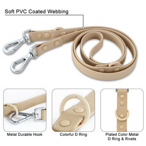 Arnés Ligero de Malla Transpirable Acolchado Suave para Perros y Mascotas, Correa Doble de PVC Impermeable y Duradera, Collar y Dispensadores de Bolsas para Excrementos - Product Image 4