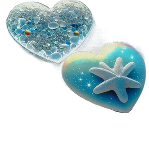 XIXI Kit de Peinture Diamant 5D DIY pour Adultes - 'Cœurs de Paysages Marins Nuiturnes' Tissu Imprimé Art Cristal - Product Image 3