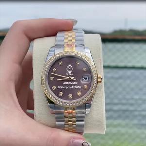 Reloj de Pulsera con Esfera de Cristal de Zafiro, Caja de Acero Inoxidable 904L, Calendario, Movimiento Automático Mecánico NH35 3135 - Product Image 3