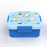 AOHEA Boîte à bento écologique pour enfants, mignonne, avec compartiments sans BPA, étanche, micro-ondable et lavable au lave-vaisselle