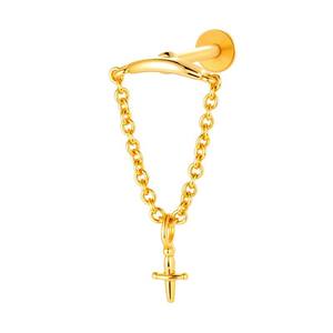 Eresi ขายส่ง ASTM F136 Lip Ring สวยภายในต่างหูกระดูกอ่อนเกลียวเจาะเครื่องประดับไทเทเนียมสำหรับผู้หญิง - Product Image 2