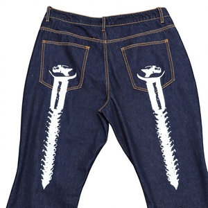 Jeans baggy Y2K personnalisés, streetwear hip-hop, pantalons en denim pour hommes, mode urbaine, personnalisation complète - Product Image 4