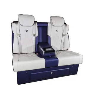 CTZY057A 5 ”触摸屏电动MPV改装3人汽车座椅，用于豪华车后排座椅