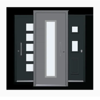 Porte d'entrée en acier insonorisée et économe en énergie, porte d'entrée moderne de luxe pour personnalisation technique, entrée d'appartement moderne