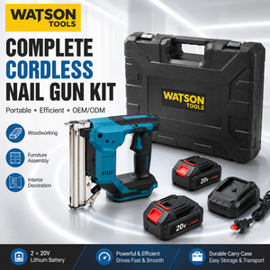 <span class=keywords><strong>Kit</strong></span> <span class=keywords><strong>de</strong></span> pistola <span class=keywords><strong>de</strong></span> clavos y grapadora inalámbrica al por mayor con 2 baterías y 1 cargador, suministro <span class=keywords><strong>de</strong></span> fábrica OEM ODM - Product Image 5