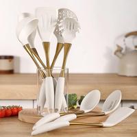 Ensemble d'ustensiles de cuisine en silicone résistant à la chaleur 446F, spatule, spatule à retourner