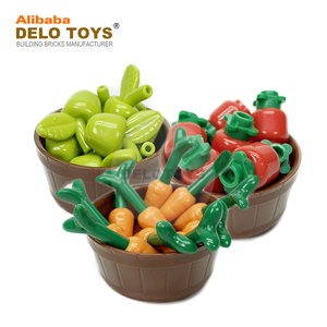 Città street view cibo frutta verdura stand negozio con mattoni building block set <span class=keywords><strong>fai</strong></span> <span class=keywords><strong>da</strong></span> <span class=keywords><strong>te</strong></span> (DLC-035) - Product Image 3