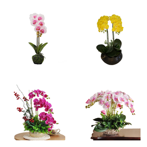 Plantes artificielles <span class=keywords><strong>de</strong></span> mariage et fleurs <span class=keywords><strong>de</strong></span> soie orchidées camélia artificiel fleur <span class=keywords><strong>de</strong></span> cerisier arbre <span class=keywords><strong>en</strong></span> <span class=keywords><strong>pot</strong></span> bonsaï pour la décoration <span class=keywords><strong>de</strong></span> jardin à la maison - Product Image 4