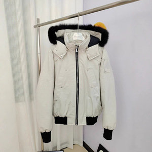 Giacca Invernale Calda da Uomo per Esterni con Motivo a Forbici in Piumino e Pelliccia di Volpe - Product Image 3