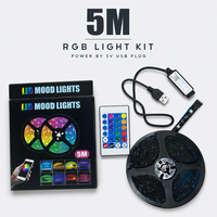 Lampu Strip LED RGB Kasonic Laris Manis 2M 3M 5M 10M IP65 RoHS USB Remote Control RGB Light Kit