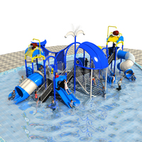 Double Canal Tube Toboggan Aire De Jeux Enfants Jouent Long Toboggan pour Piscine
