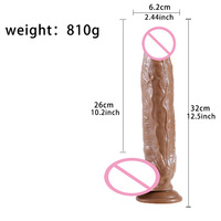 Dildos Grandes para Mujeres, Dildo Enorme de 12 Pulgadas, Dildo XXL para Mujeres, Dildo Realista de Fantasía, Dildo Grande, Dildo Realista Enorme para Hombres