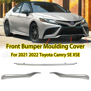 อะไหล่ทดแทน ฝาครอบกันชนหน้า  ชิ้นส่วนตกแต่งรถยนต์ สำหรับ Toyota Camry SE XSE ปี 2021 2022 โครเมียมสีดำเงา - Product Image 1