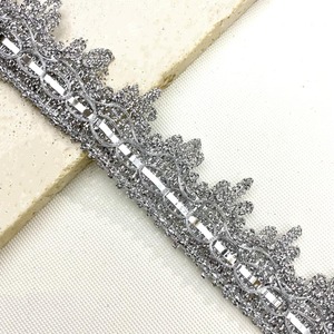 Bán Buôn Tam Giác Kim Loại Bạc Vàng Ren Trims DIY Quần Áo Trang Phục Ăn Mặc Tôn Tạo Sequined Ribbon May Dệt Cắt Tỉa - Product Image 6