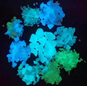 Pietre Lucide Verdi e Blu, Ciottoli Luminosi al Buio, Pietre Decorative Luminose per Pavimentazione Esterna di Strade e Giardini - Product Image 2