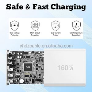 Chargeur USB C 160W GaN, station de charge multi-ports 6 ports, chargeur rapide PD USB C, chargeur de bureau pour iPhone Samsung Xiaomi, écouteurs - Product Image 5