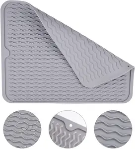Tappetino <span class=keywords><strong>per</strong></span> asciugare i piatti in Silicone tappetino <span class=keywords><strong>per</strong></span> scolapiatti grande pieghevole | - Product Image 1