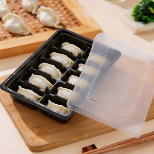 Boîtes d'emballage alimentaire jetables en PP avec couvercles pour boulettes congelées, barquette blister personnalisable pour XF-0672 - Product Image 6