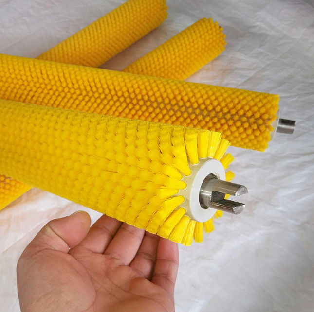 Customized Photovoltaic Panel Nylon Spiral Rotating Cylinder Brush