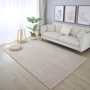 New Zealand Wool Carpet Solid Color Full Coverage Thickened Bedroom Bedside <strong>Rug</strong> Cross-Border Import High-End <strong>Second</strong>-<strong>Hand</strong> Living - Product Image 3