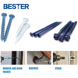 TNT Titen Turbo Bleu Couleur Peint Diamant Point Queue Tête Plate Tapcon Vis à Béton - Product Image 6