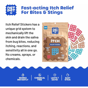 แผ่นแปะบรรเทาอาการคันจากแมลงกัดต่อย เช่น ยุง ตัวตุ่น แมลงวันทราย แมลงวันทรายเล็ก แมลงติดเตียง บัซแพทช์ - Product Image 3