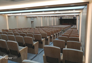Silla Plegable de Madera HONGJI HJ8005A para Auditorio, <span class=keywords><strong>Teatro</strong></span>, Aula, con Reposabrazos de Madera - Muebles Comerciales - Product Image 3
