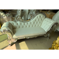 Chaise longue inclinable en bois massif de style européen avec motif rose, canapé-lit décontracté pour chambre à coucher, salon et bureau