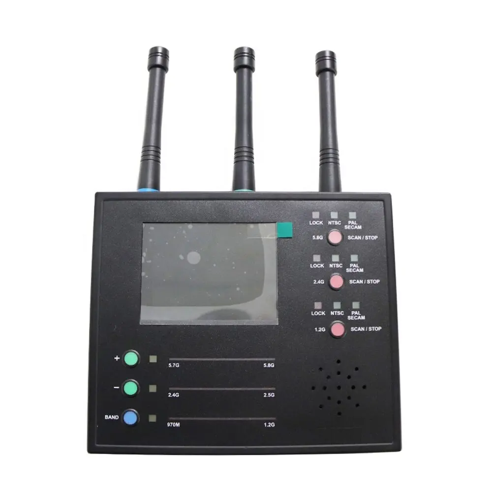 Beste Wifi Camera Spy Hunter 1.2G 2.4G 5.8G Monitor Auto Scannen Draadloze Anti Rf Bug Spy detector