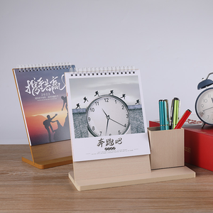 Mới nhất <span class=keywords><strong>2025</strong></span> Chất lượng cao tùy chỉnh lịch đa chức năng bàn lịch với chủ bút tùy chỉnh logo gỗ lịch - Product Image 3